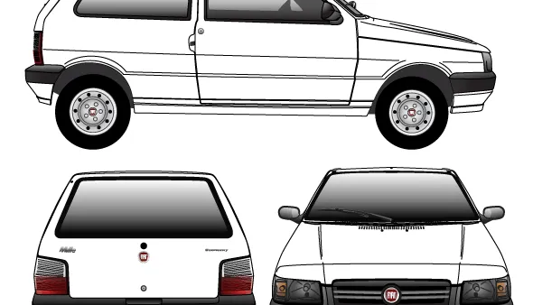 Uno Mille: O ícone da economia e versatilidade na história automotiva.